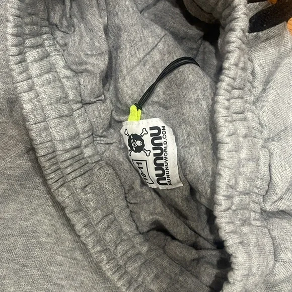 Girls gray skirt.  winter sweatshirt fabric - Picture 3 of 3